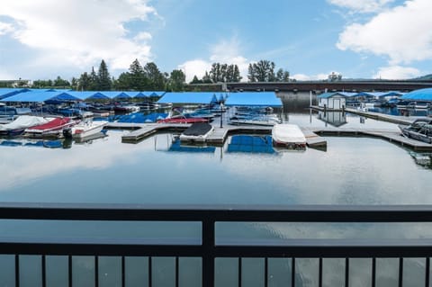 Overlooking Sandpoint Marina (summer view)