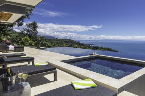 Amazing views Uvita's Ballena National Park, from the patio and private pool. 