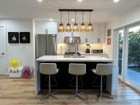 View to the kitchen from the dining/family room area. All Viking appliances
