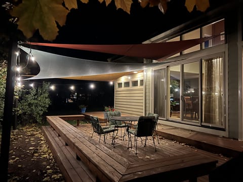 Spacious backyard patio