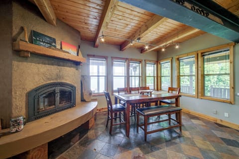 Dining Area | Fireplace | 1st Floor