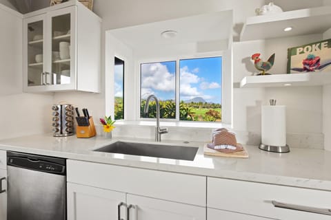 Kitchen with a Golf Course View