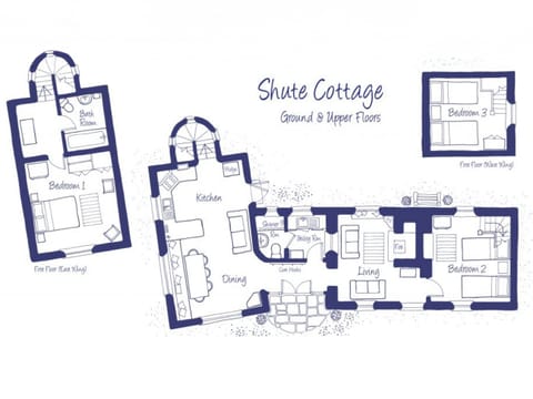 Floor plan | Shute Cottage, Manorbier