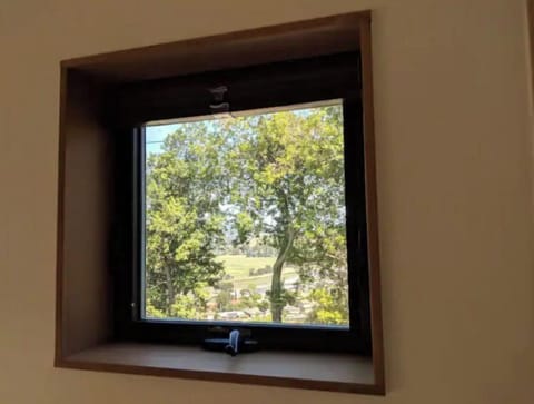 Peekaboo windows on North wall, allowing for cross ventilation and fresh air