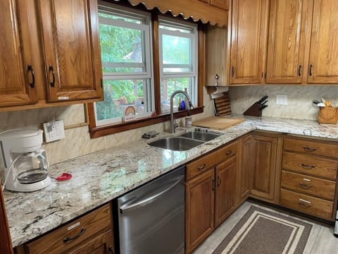 Granite Countertops, New Sink, New Appliances