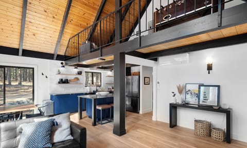 Open floor plan for enjoying a great meal, games, or relaxing by the fire.