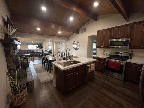 Kitchen with open floor plan
