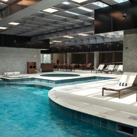 Indoor pool, a heated pool