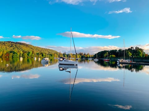 View of the lake from balcony