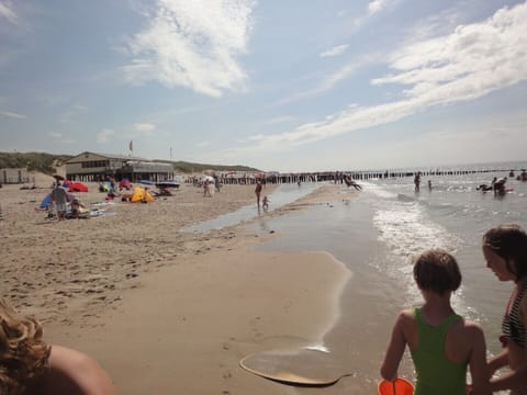 Beach nearby, sun loungers