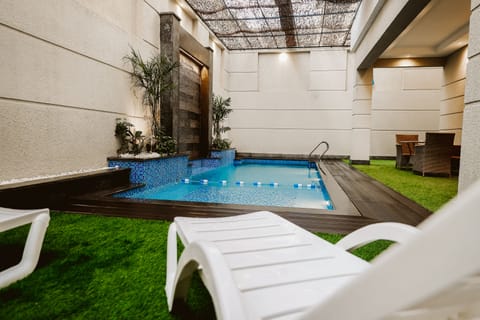 Indoor pool, outdoor pool