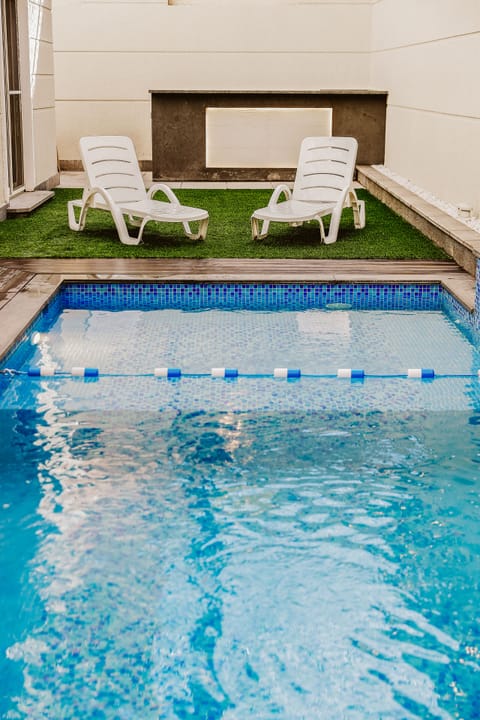 Indoor pool, outdoor pool