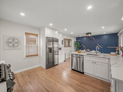 Stainless steel appliances - brand new kitchen