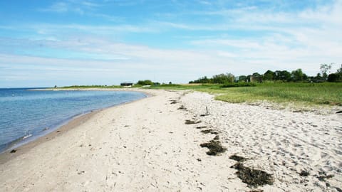 Beach nearby, sun loungers