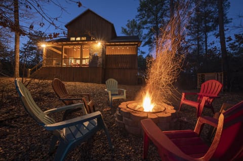 Ready for s'mores? Our cozy fire pit awaits, just a few steps from the back deck.