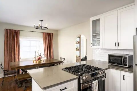 Dining room and kitchen