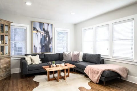 Living room filled with natural light