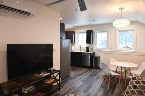 Apartment living room and kitchen