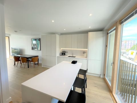 Kitchen and living area