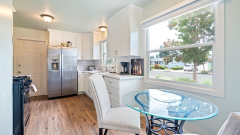 Sip your morning coffee while enjoying the view at the dinette