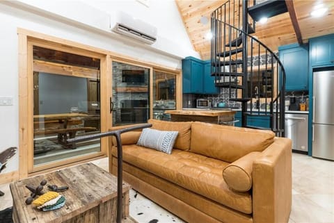 sofa with pull out queen-sized bed