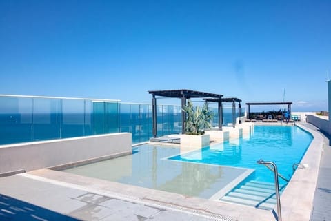 Outdoor pool, a rooftop pool