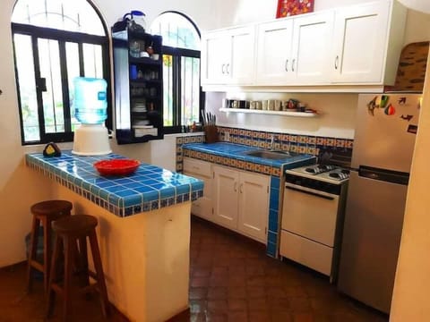 well equipped kitchen