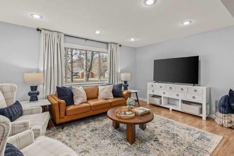 Cozy up on the couch and stream your favorites on the large smart TV after a day exploring Siloam Springs.