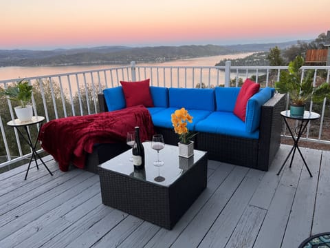 Time to uncork and unwind while you enjoy the beautiful sunset at the Lake!