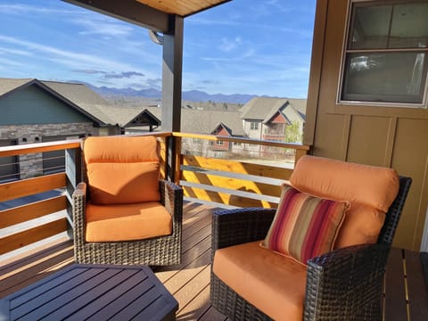 Inviting seating to enjoy the views