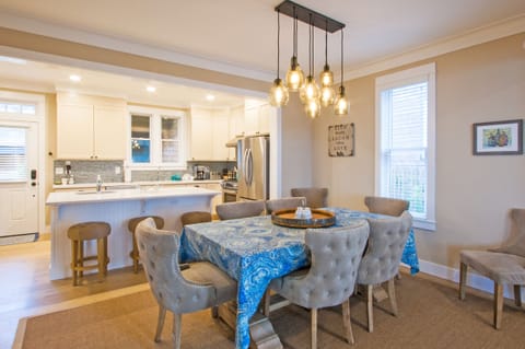 Dining room and kitchen