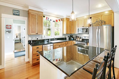Spacious kitchen allows everyone to help cook