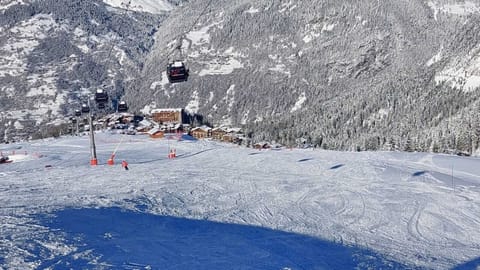 Piste right next to Le Belvedere