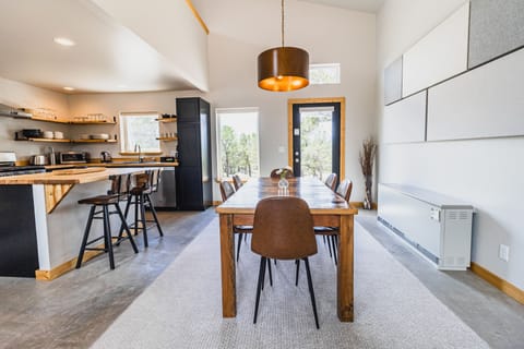 Abundance of windows and doors seamlessly merge indoors and outdoors...