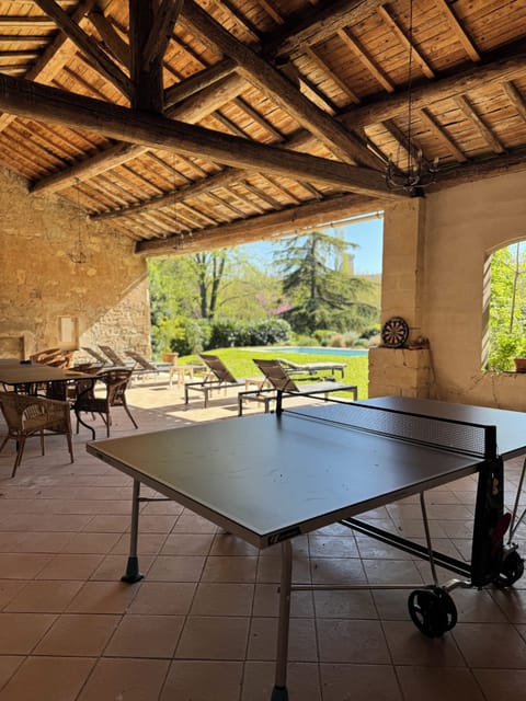 Ping POng table in pool house