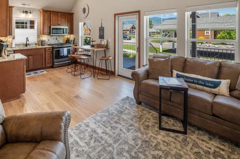 Kitchen and Living room area side by side