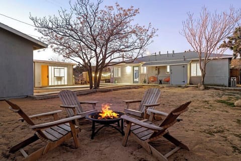 Fire pit perfect for those desert nights in Joshua Tree.