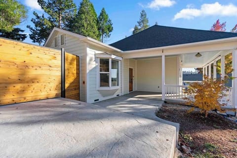 The front patio and front porch