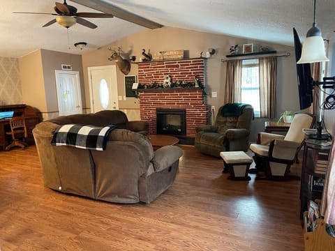 Escape to our cozy living room