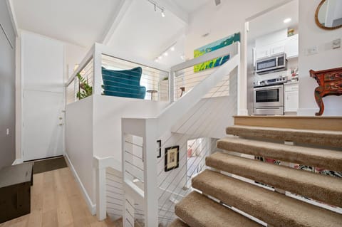 Front entry up to top level. Note: this home has 3 levels with carpeted stairs. 