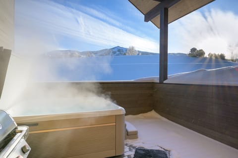Stunning views from the private hot tub on the East deck