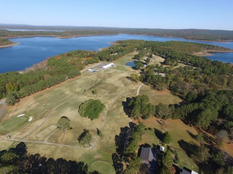 Aerial view of Thunderbird Country Club taken above the property.