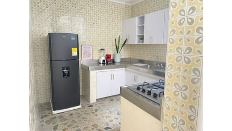 Microwave, stovetop, coffee/tea maker, electric kettle