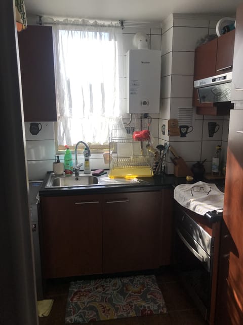 Fridge, microwave, oven, coffee/tea maker