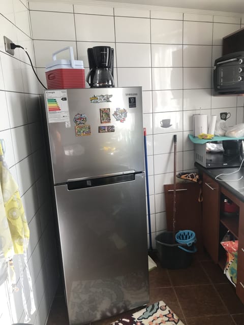 Fridge, microwave, oven, coffee/tea maker