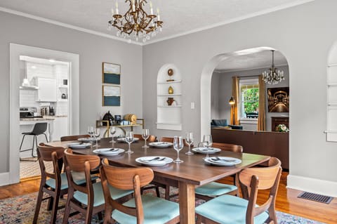 Gather at the table with firends and family and enjoy a home cooked meal or a fun card game with friends.