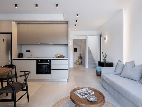 The seating area offers a sofa, which can accommodate 1 guest if required