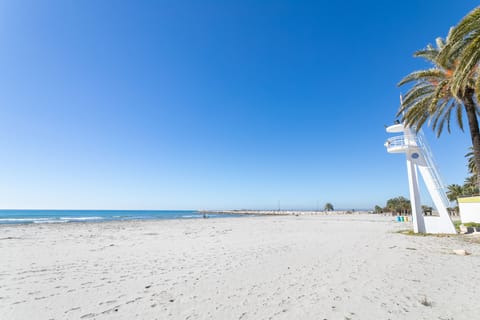 On the beach