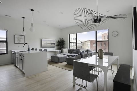 Top floor kitchen and dining area