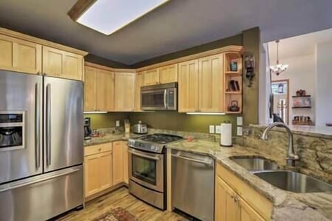 Fully equipped kitchen with modern amenities for your culinary adventures.